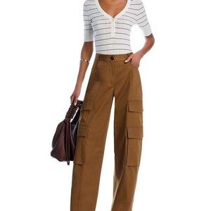 A.L.C. Bea Stretch-Cotton High-Waisted Pants